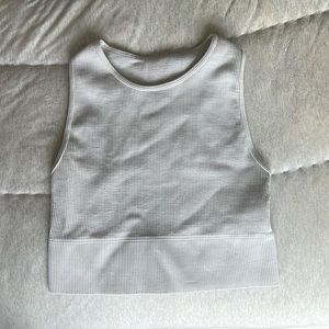 Gilly Hicks Ribbed Tank Top in White